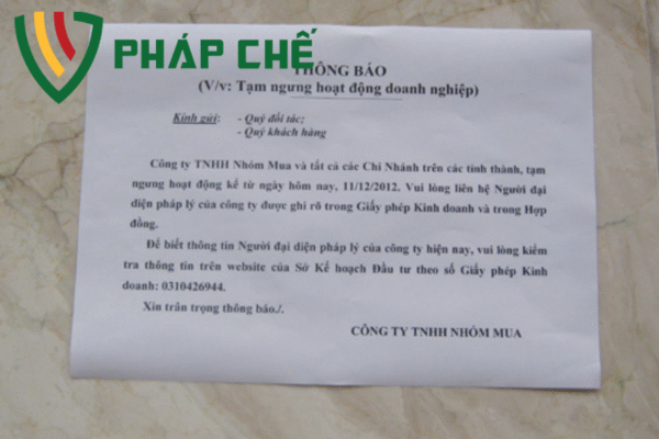 THÔNG BÁO TẠM NGƯNG KINH DOANH: VĂN BẢN QUAN TRỌNG NHẤT TRONG THỦ TỤC TẠM DỪNG HOẠT ĐỘNG – HƯỚNG DẪN CHI TIẾT TỪ TEAM DỊCH VỤ PHÁP CHẾ-LUẬT THIÊN MÃ 3 thông báo tạm ngưng kinh doanh