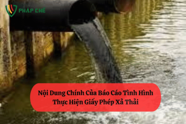 báo cáo tình hình thực hiện giấy phép xả thải