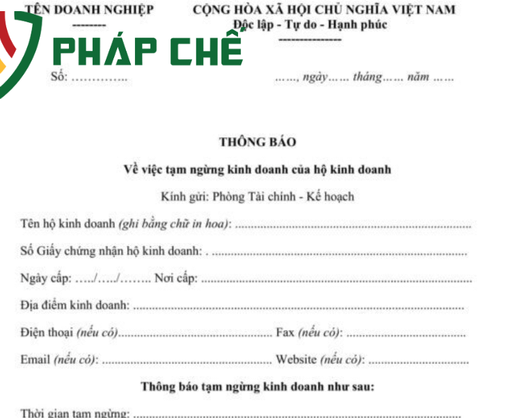 THÔNG BÁO TẠM NGƯNG KINH DOANH: VĂN BẢN QUAN TRỌNG NHẤT TRONG THỦ TỤC TẠM DỪNG HOẠT ĐỘNG – HƯỚNG DẪN CHI TIẾT TỪ TEAM DỊCH VỤ PHÁP CHẾ-LUẬT THIÊN MÃ