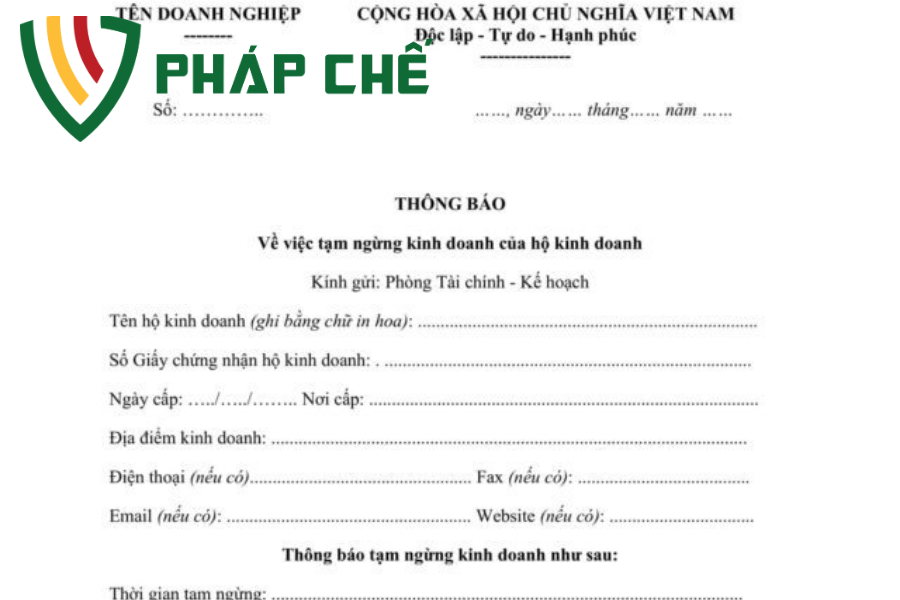 THÔNG BÁO TẠM NGƯNG KINH DOANH: VĂN BẢN QUAN TRỌNG NHẤT TRONG THỦ TỤC TẠM DỪNG HOẠT ĐỘNG – HƯỚNG DẪN CHI TIẾT TỪ TEAM DỊCH VỤ PHÁP CHẾ-LUẬT THIÊN MÃ