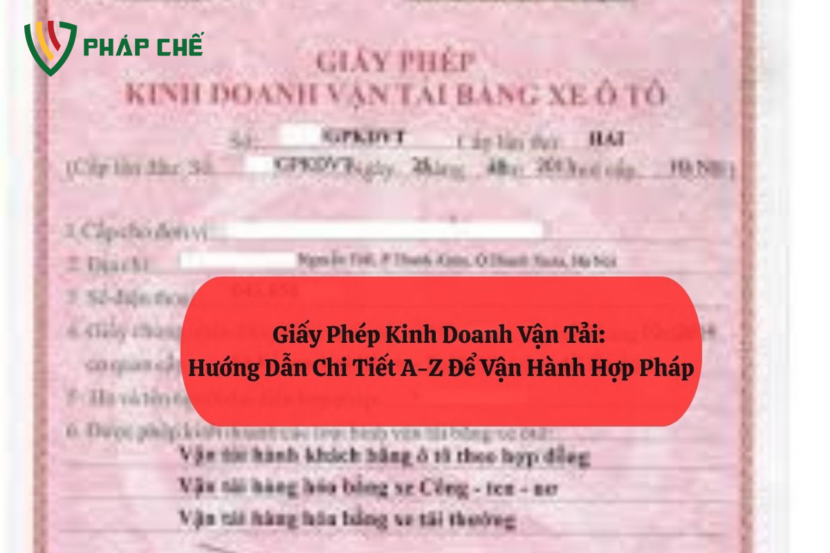 Giấy Phép Kinh Doanh Vận Tải: Hướng Dẫn Chi Tiết A-Z Để Vận Hành Hợp Pháp