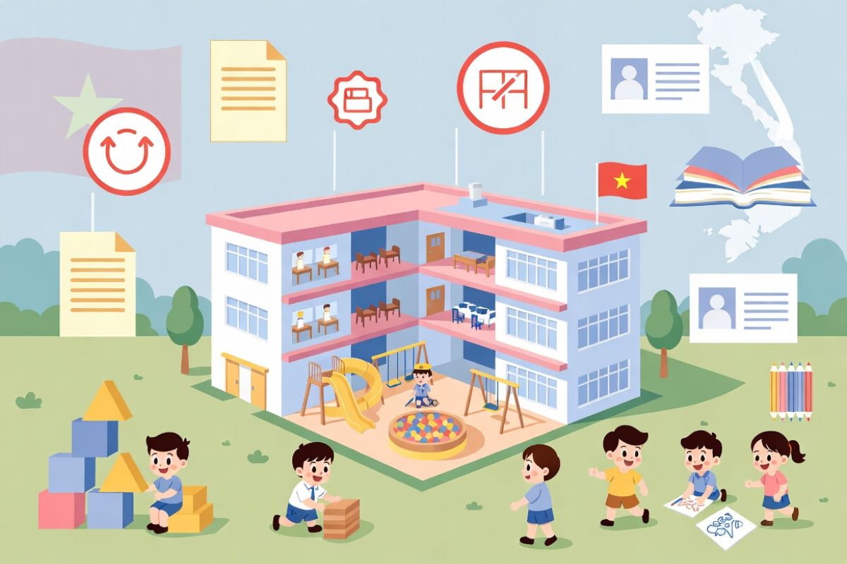 Điều kiện và thủ tục thành lập trường mầm non tư thục mới nhất