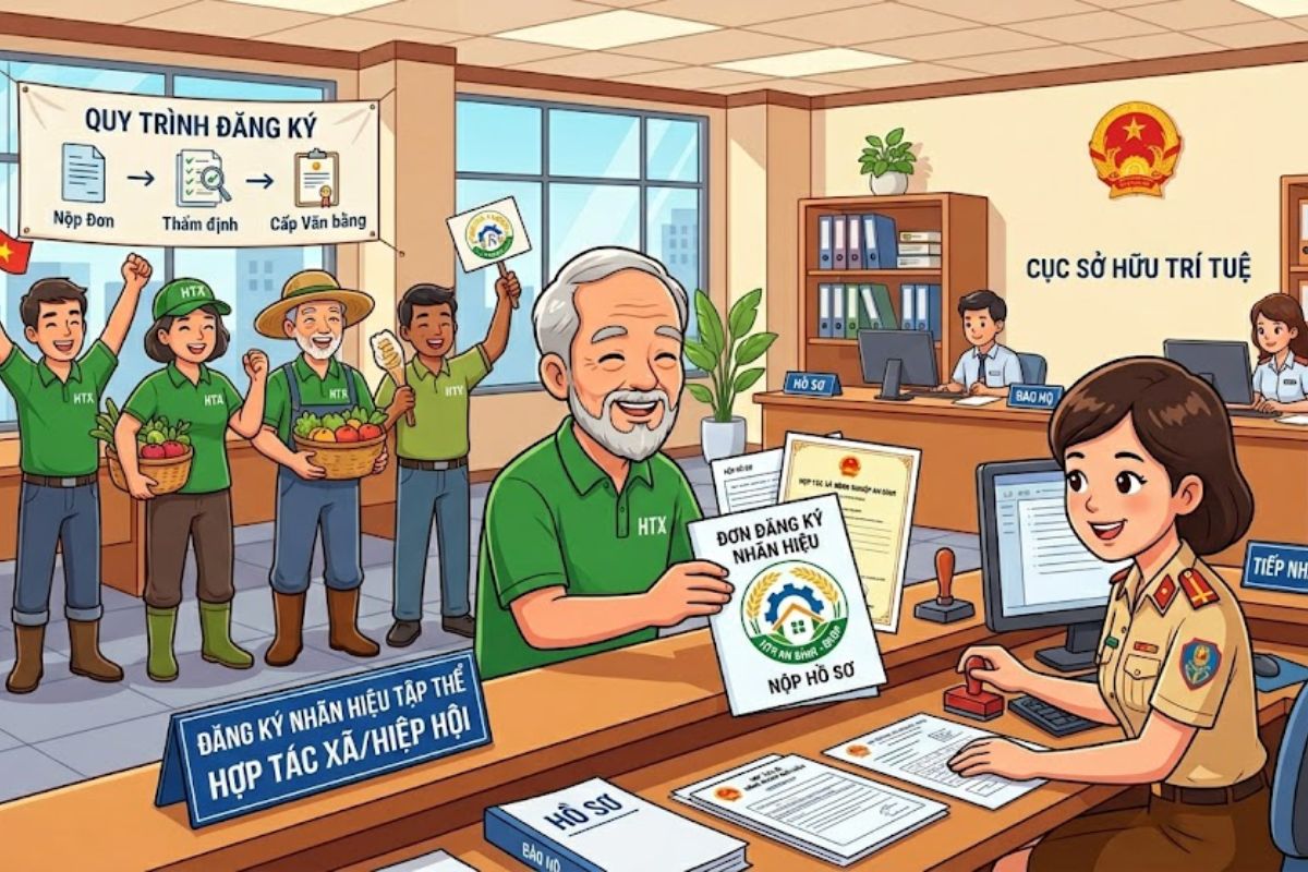 Thủ tục đăng ký nhãn hiệu tập thể cho hợp tác xã và hiệp hội