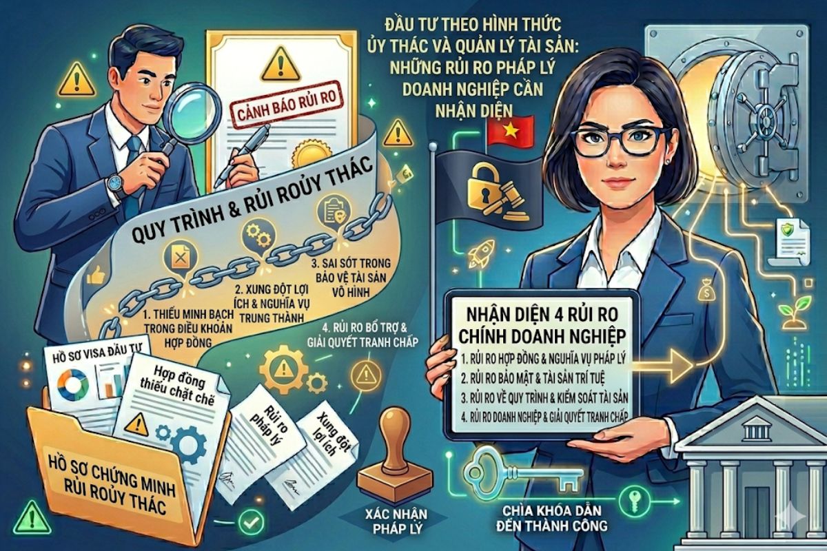 Đầu tư theo hình thức ủy thác và quản lý tài sả: Những rủi ro pháp lý doanh nghiệp cần cải thiện